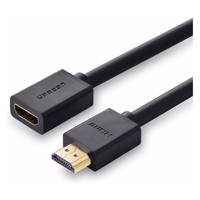Ugreen Cavo Hdmi Maschio a Femmina 0.5mt Nero