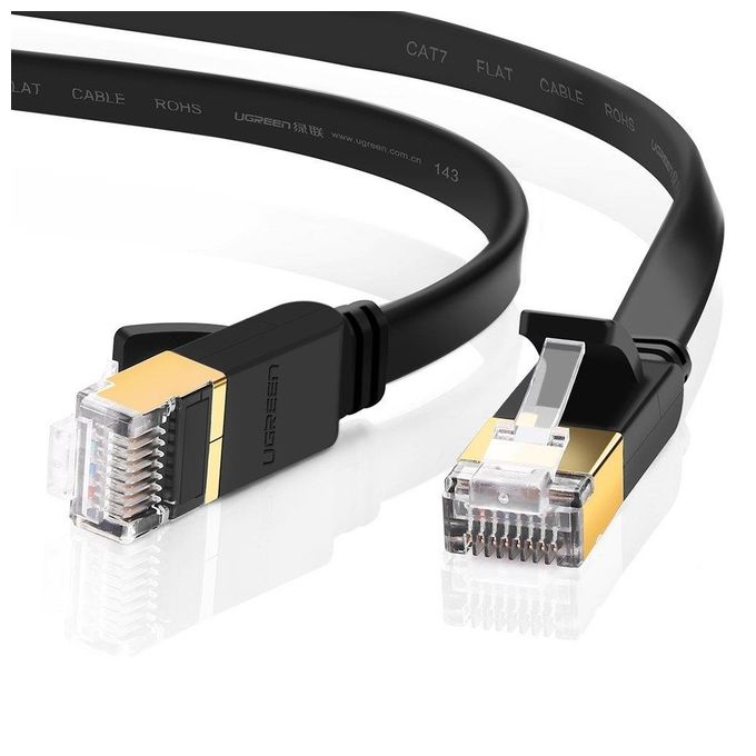 Ugreen Cavo Ethernet Cat 7 U-Ftp Flat 3mt Nero