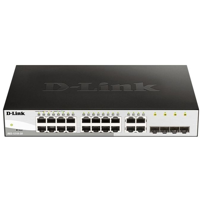 D-Link DGS-1210-20-E Smart Switch Gestito 20 Porte Gigabit Solo Cavo di Alimentazione UE
