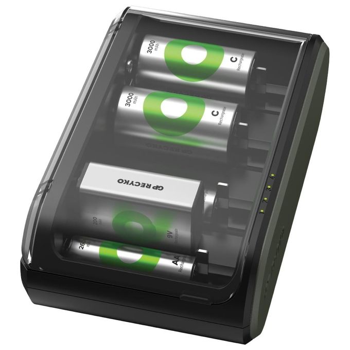 GP Batteries ReCyko B631 Universale Caricatore AA-AAA-C-D-9V