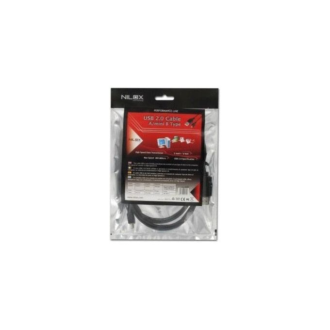 Nilox Cavo Usb Mini A-b M-m 3mt Nero