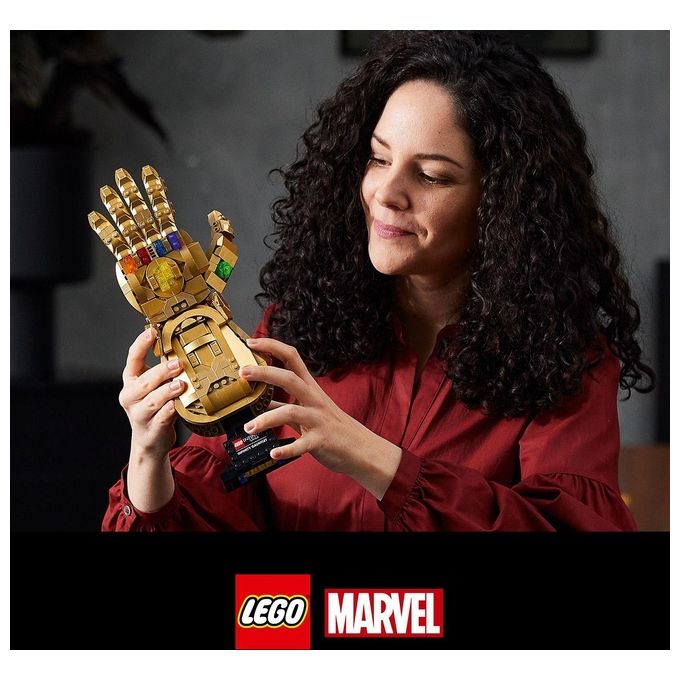 LEGO Super Heroes Marvel 76191 Guanto dell'Infinito di Thanos, Modello da Costruzione Avengers da Collezione, Set per Adulti