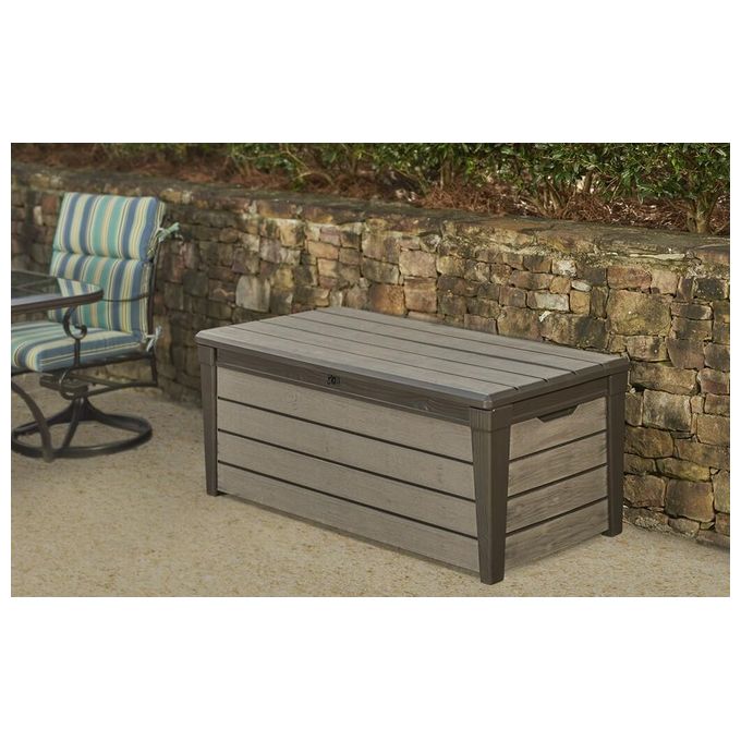 Keter Baule Da Giardino Brushwood In Resina 454 Litri Dimensioni 145x69 7x60 3H Grafite