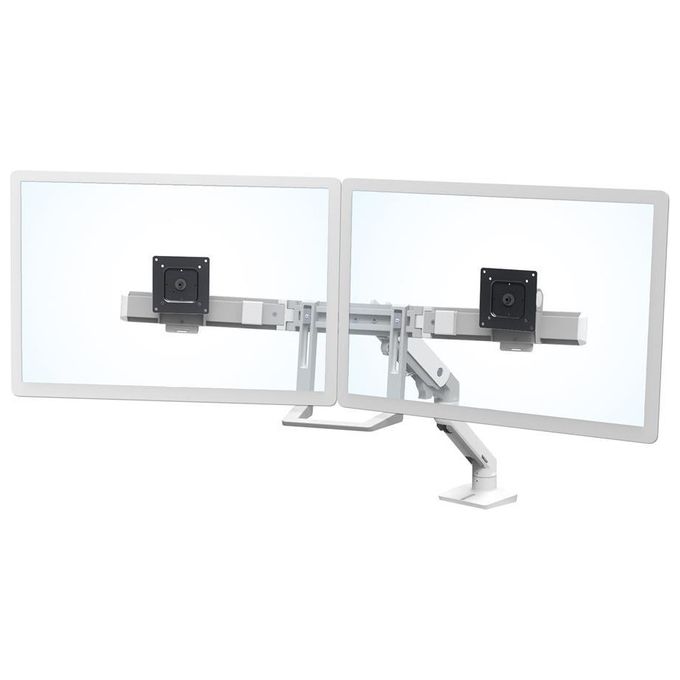 Ergotron HX Desk Dual Monitor Arm Kit Montaggio per 2 Monitor fino a 32'' Bianco