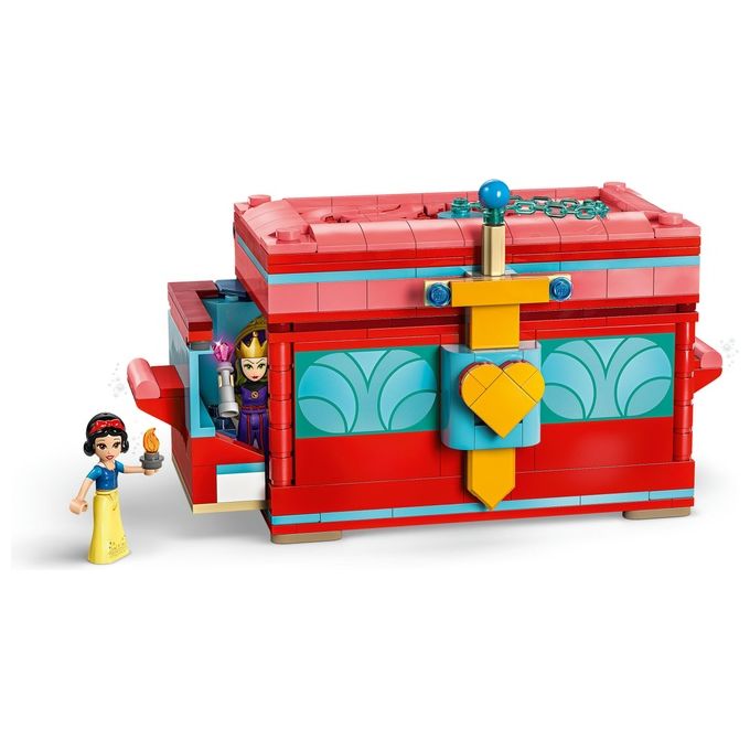 LEGO Disney Portagioie di Biancaneve Giocattolo Principesse da Costruire Giochi per Bambine e Bambini da 6 Anni con Mini Bamboline Accessori e un Braccialetto Personalizzabile Idea Regalo 43276