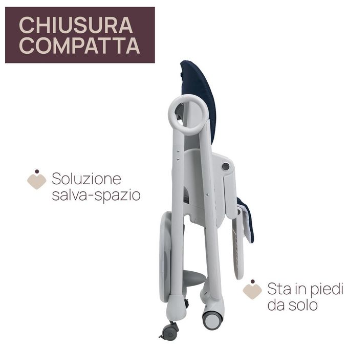 Chicco Seggiolone Polly Magic Relax Blu Passion