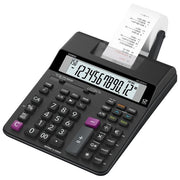 Casio Calcolatrice Scrivente Portatile Display a 12 Cifre Nero