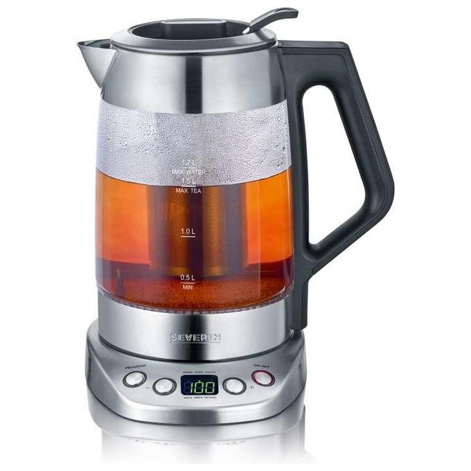 Severin WK 3479 Bollitore Elettrico 1.7 Litri 3000W Nero-Acciaio Inossidabile
