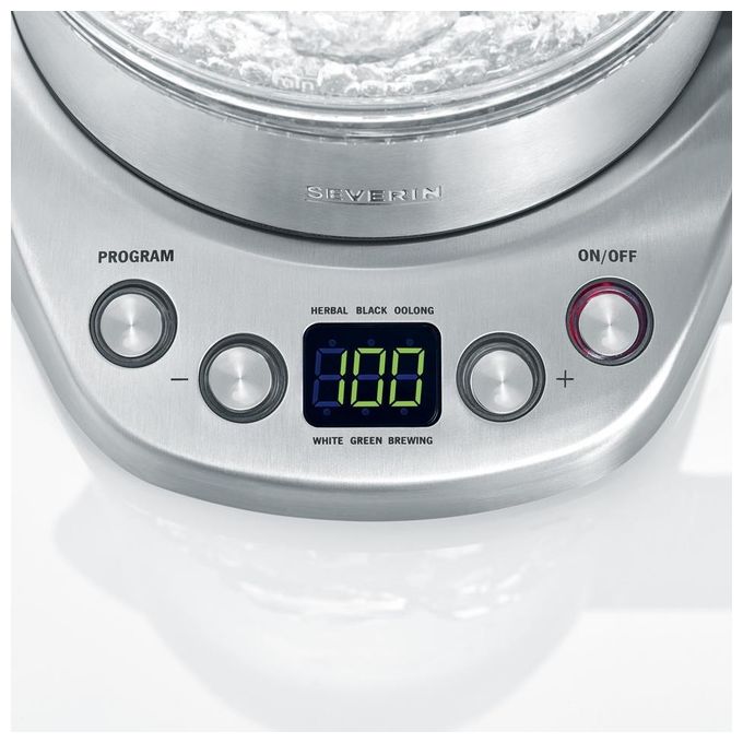 Severin WK 3479 Bollitore Elettrico 1.7 Litri 3000W Nero-Acciaio Inossidabile