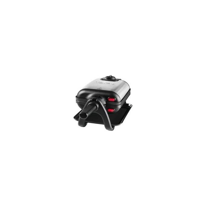Tefal WM756D Piastra per Waffle 1200W Nero-Acciaio Inossidabile