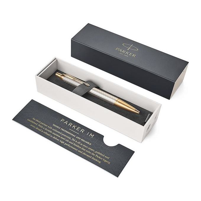 Parker 1931687 IM Premium Penna a Sfera con Punta Media e Ricarica di Inchiostro Blu
