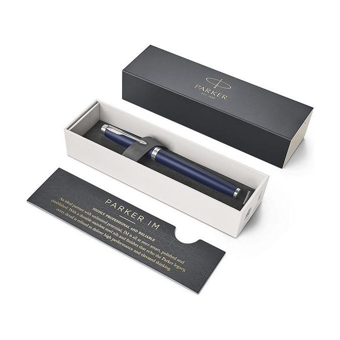 Parker 1931661 IM Black Penna Roller con Punta Fine e Ricarica di Inchiostro Nero