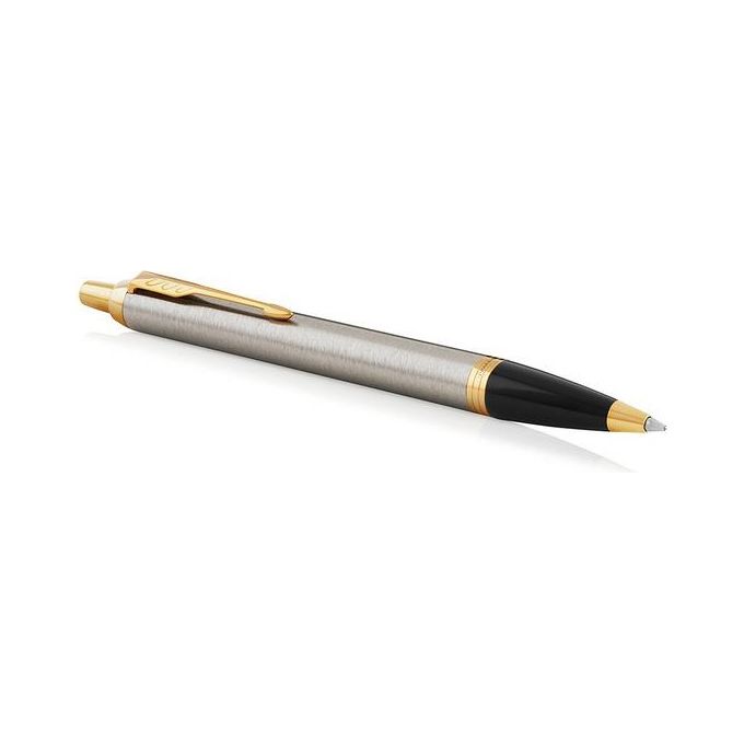 PARKER IM penna a sfera, Brushed Metal, punta media e ricarica di inchiostro blu