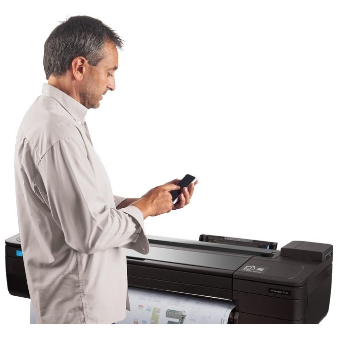 HP Designjet T730 36 Stampante Grandi Formati Getto Termico d'Inchiostro a Colori 2400x1200 Dpi A0 Collegamento Ethernet Lan