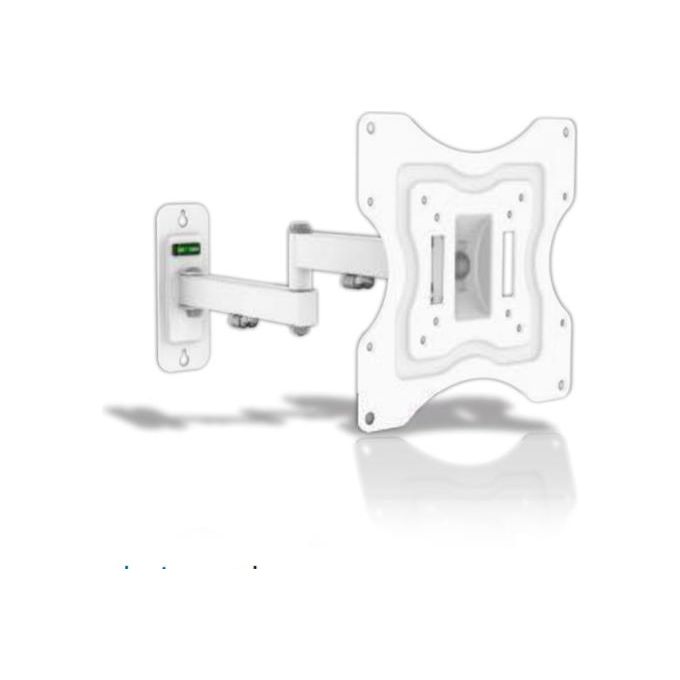G.b.s. Elettronica Elb-2342-3 23-42 per Tv 23-42'' Max 15Kg Vesa 75-100-200 3 Snodo 2 Braccia Bianco