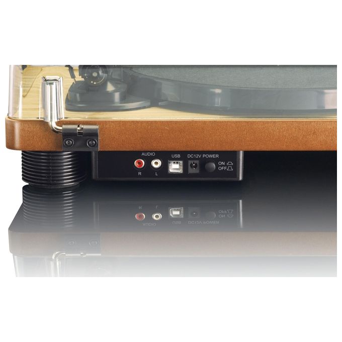 Lenco LS-50 Giradischi a Cinghia Semi-Automatico 2 Altoparlanti Integrati Uscita RCA USB 2.0 33 45 78 rpm colore Legno