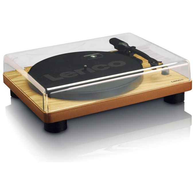 Lenco LS-50 Giradischi a Cinghia Semi-Automatico 2 Altoparlanti Integrati Uscita RCA USB 2.0 33 45 78 rpm colore Legno