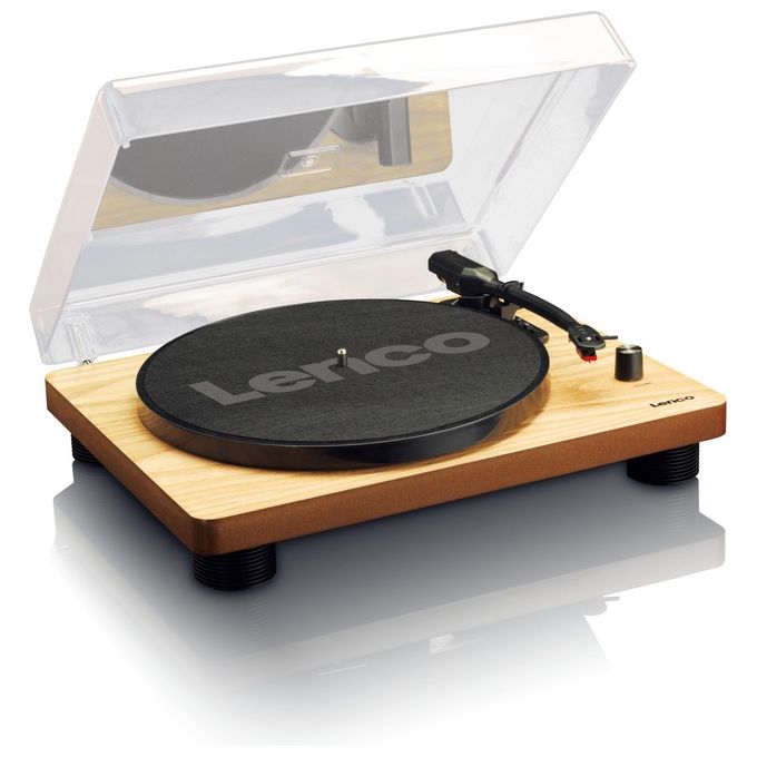 Lenco LS-50 Giradischi a Cinghia Semi-Automatico 2 Altoparlanti Integrati Uscita RCA USB 2.0 33 45 78 rpm colore Legno