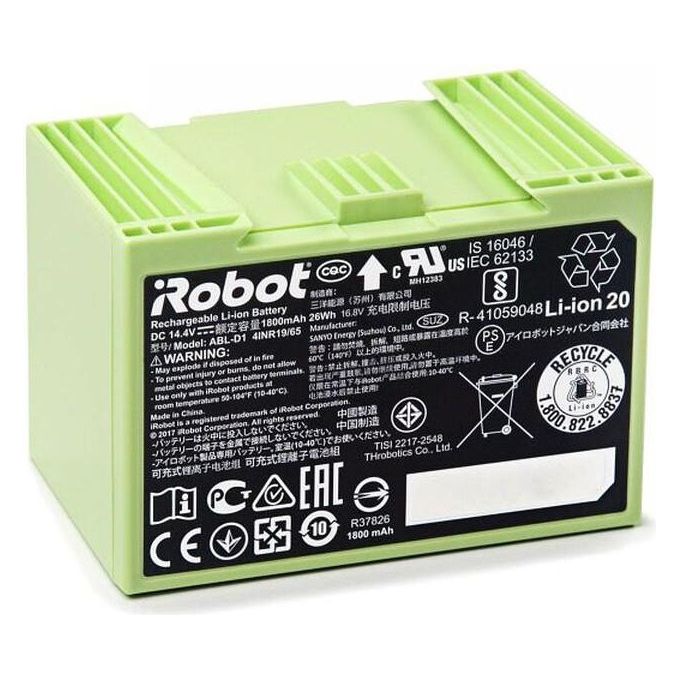 IRobot Batteria agli Ioni di Litio 1800mAh per Roomba Serie e5-i7-i7+ 26W
