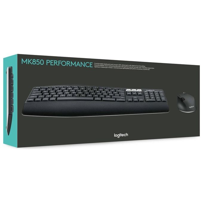Logitech MK850 Performance Set Mouse e Tastiera Bluetooth 2.4 GHz QWERTZ Tedesca