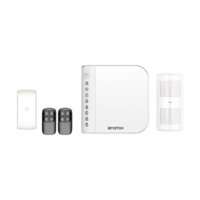 Gbc kit Antifurto Wireless con combinatore Centrale con Sirena, 1 magnetico, 1 sensore pir, 2 Telecomandi