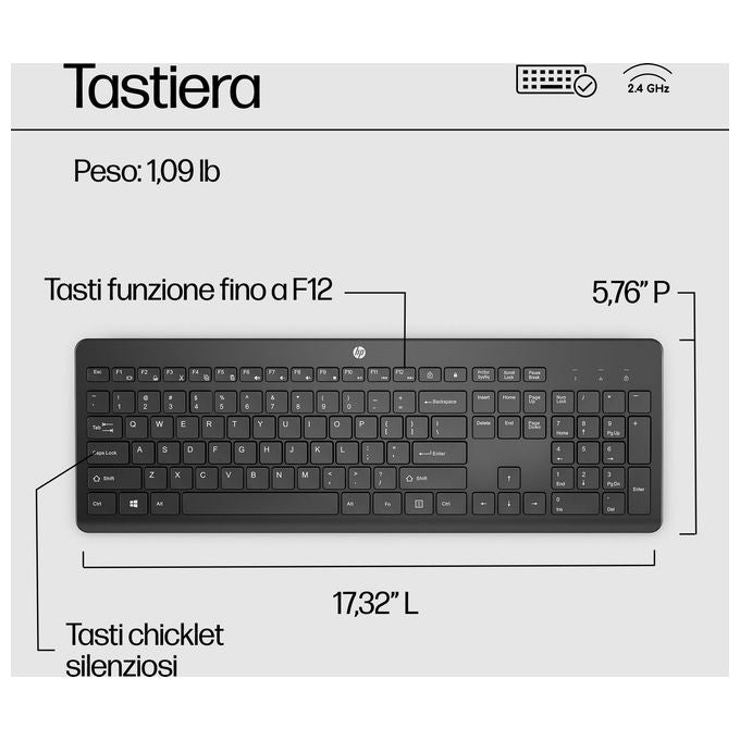 HP Tastiera Wireless 230