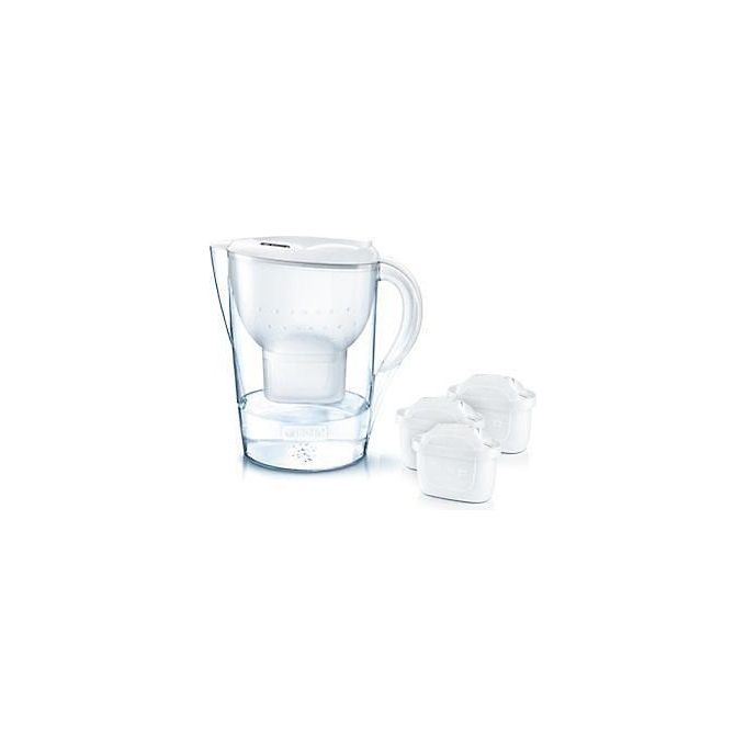 Brita Marella Caraffa Filtrante per Acqua Kit 3 Filtri Maxtra+ Inclusi