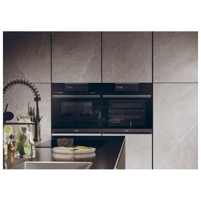 Forno Haier I-Message Steam Series 6 HWO60SM6S9BH - Vapore, Pirolisi, Classe A+
