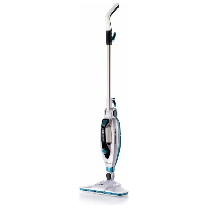 Ariete Steam Mop Foldable Pulitore a Vapore Verticale 0.35 Litri 1500W Blu-Bianco