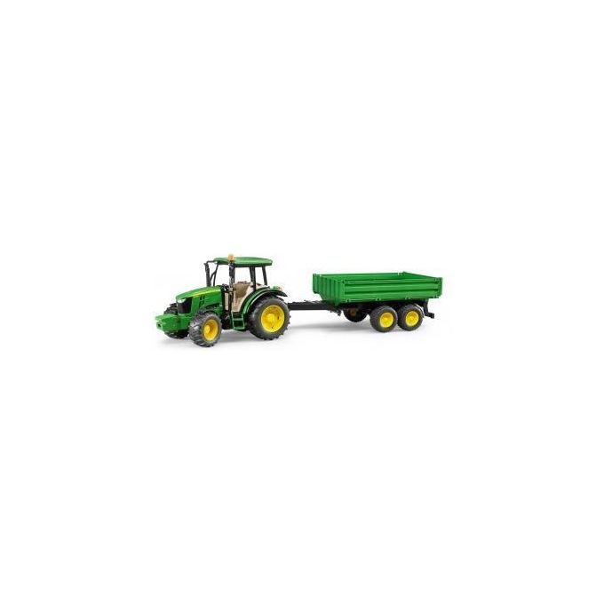 Bruder Trattore John Deere 5115M Con Rimorchio