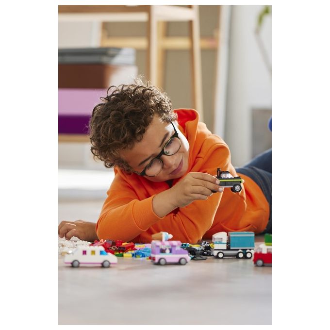 LEGO Classic 11036 Veicoli Creativi, Modellini di Auto in Mattoncini, Macchine Giocattolo per Bambini e Bambine 5+ Anni