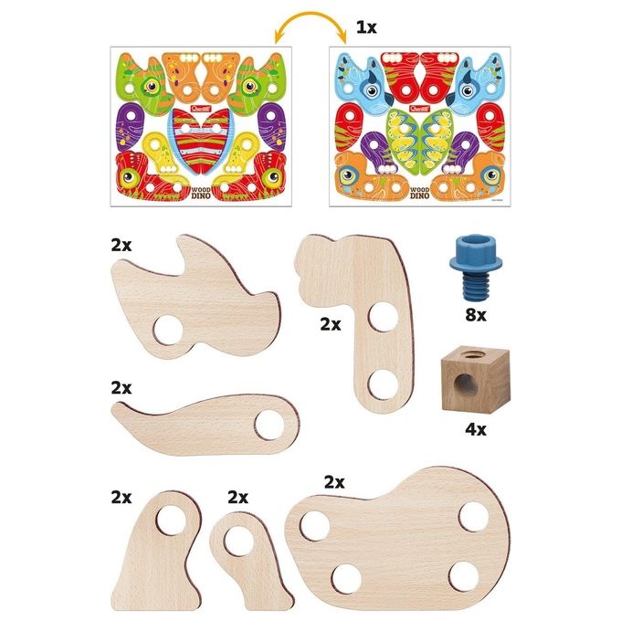 Quercetti Play Bio Wood Dino