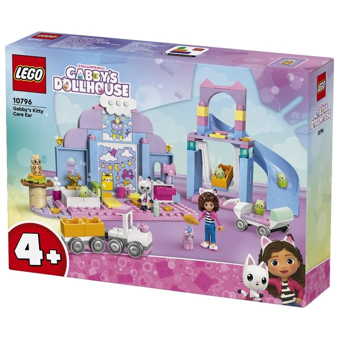 LEGO 10796 LEGO Gabby's Dollhouse Asilo Gatto-Orecchio di Gabby Set da Costruzione con Personaggi Animali e Accessori 165 Pezzi colore Multicolore