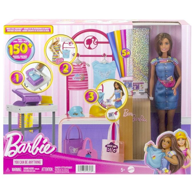 Mattel Playset Barbie Boutique Moda