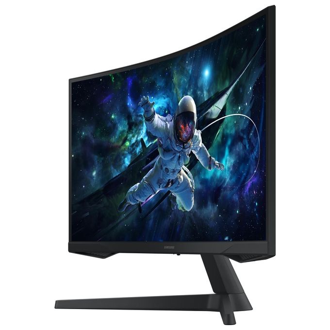 Samsung Monitor Gaming Odyssey G5 (S27CG554) Curvo (1000R) 27'' 2560x1440 (WQHD 2K) HDR10 VA 165 Hz 1 ms (MPRT) FreeSync HDMI Display Port Ingresso Audio Flicker Free Eye Saver Mode