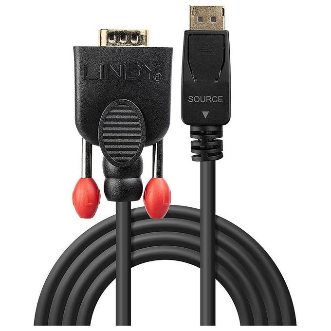 Lindy Cavo Displayport Vga 0,5mt Nero