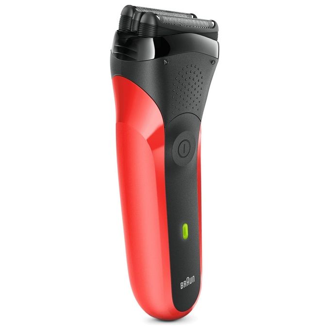 Braun Series 3 300s Foil Shaver Trimmer Rasoio elettrico da barba Rosso