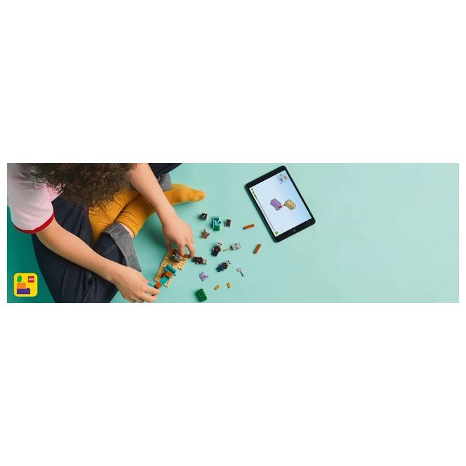 LEGO Minecraft Pattuglia nel Deserto della Bestia Gioco di Ruolo per Bambini e Bambine da 7 Anni in su con 4 Personaggi del Videogioco Funzione Spara Missili Armi Giocattolo e Tesoro 21267