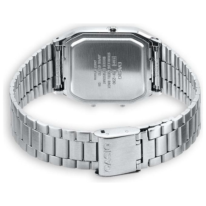 Casio Orologio da Polso Digitale Vintage Acciaio Inox