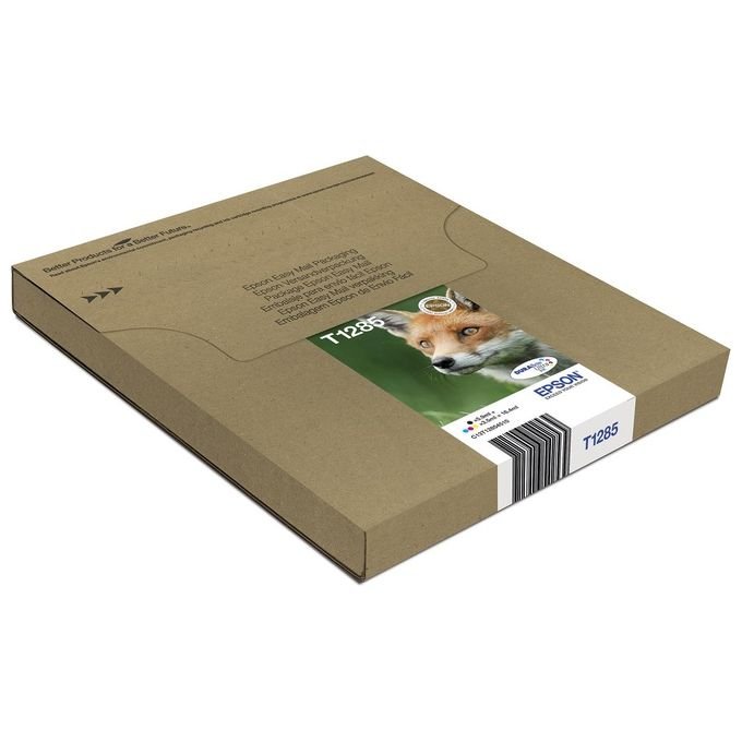 Epson T128 Serie Volpe, Cartuccia originale getto d'inchiostro DURABrite Ultra, Formato Standard, Multipack 4 Colori