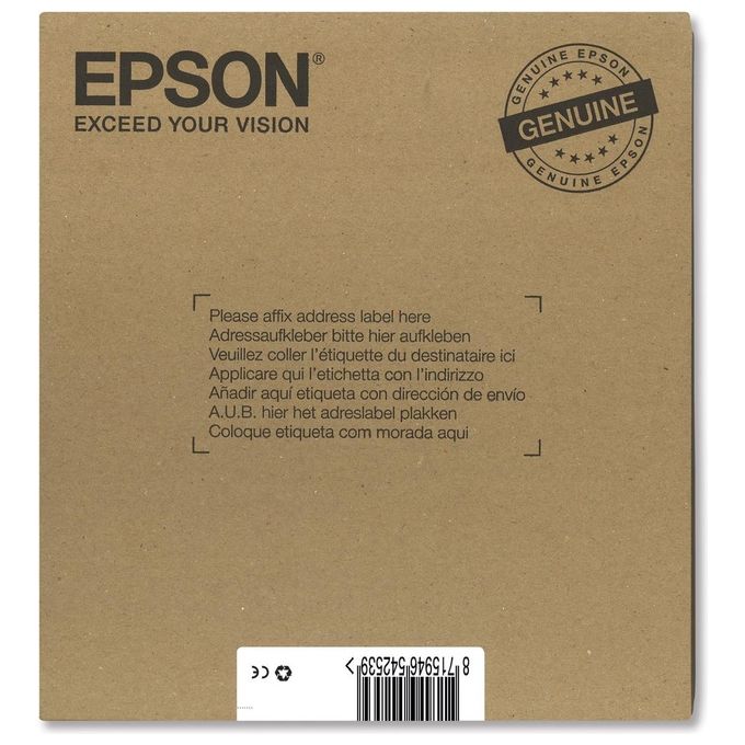 Epson T128 Serie Volpe, Cartuccia originale getto d'inchiostro DURABrite Ultra, Formato Standard, Multipack 4 Colori