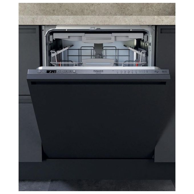 Hotpoint HIS 7030 WEL Lavastoviglie da Incasso a Scomparsa Totale 14 Coperti Classe energetica D 7 programmi Terzo cesto 59.8 cm inox