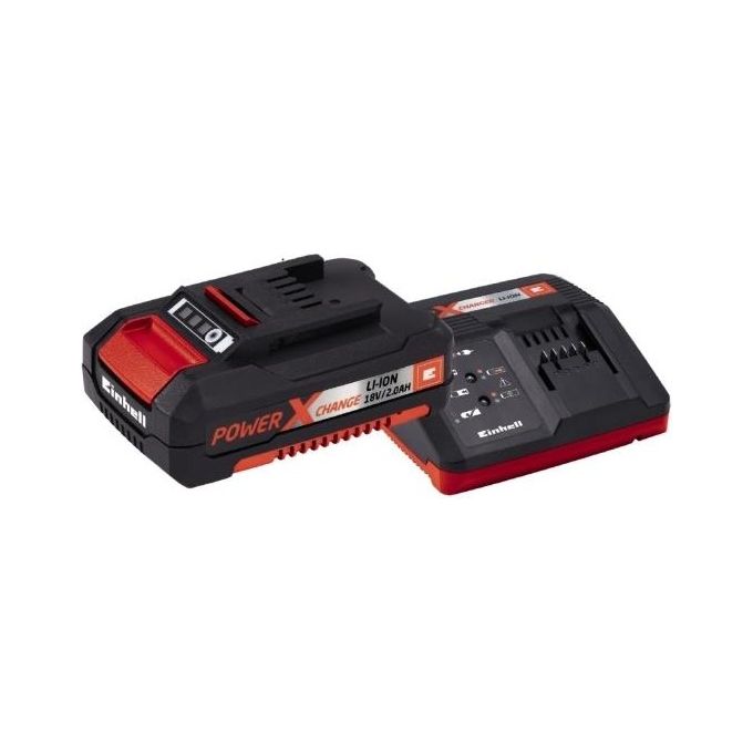 Einhell Power-X-Change 18V 2,0 Ah Starter-Kit Caricabatteria E Batteria Li-Ion