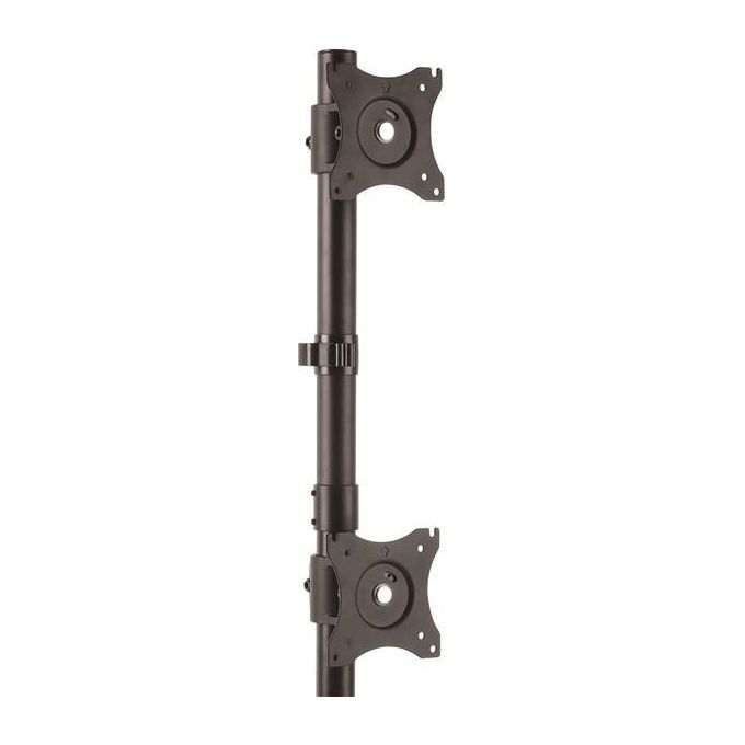 Startech ARMDUALV Supporto Verticale da Scrivania per 2 Monitor VESA, Base Regolabile per Schermi fino a 27''
