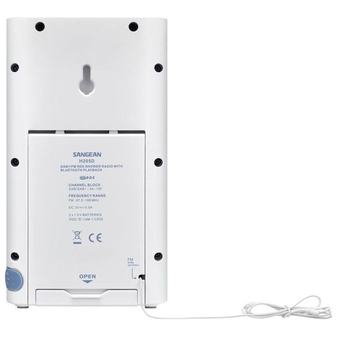 Sangean H205D Radio Portatile Digitale Bianco