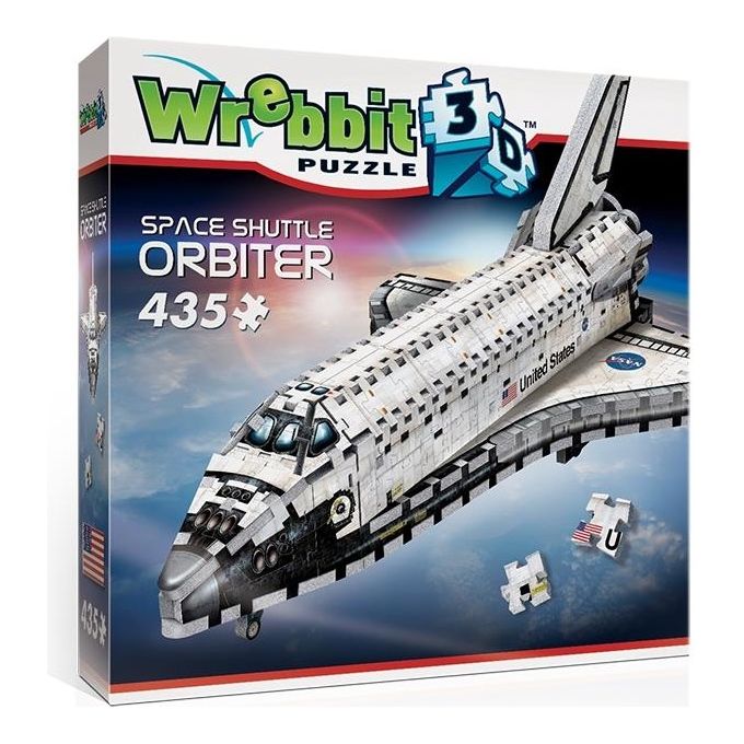 Wrebbit W3D-1008 - Romanticism and History Collection - Space Shuttle-Orbiter (Puzzle 3D 435 Pz)