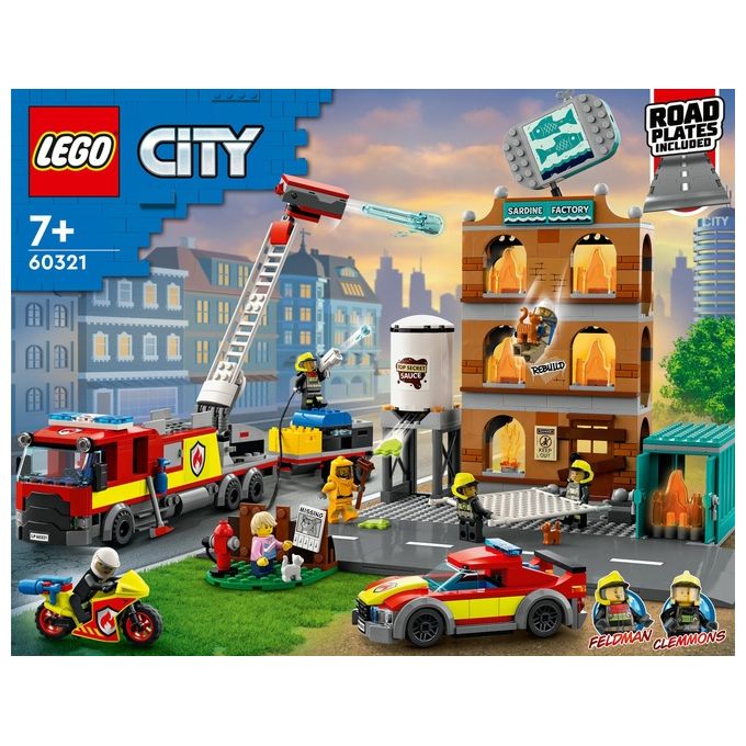 LEGO City Fire Vigili del Fuoco Edificio don Fiamme