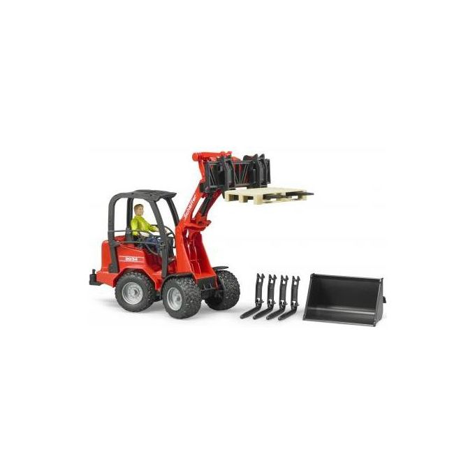 Bruder 02191 Schaffer 2034 Ruspa con Benna e Accessori