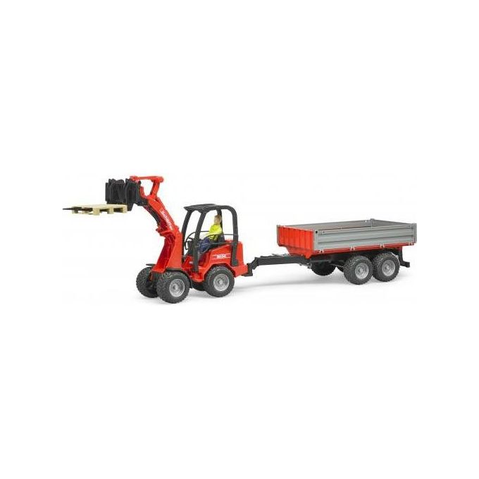 Bruder 02191 Schaffer 2034 Ruspa con Benna e Accessori