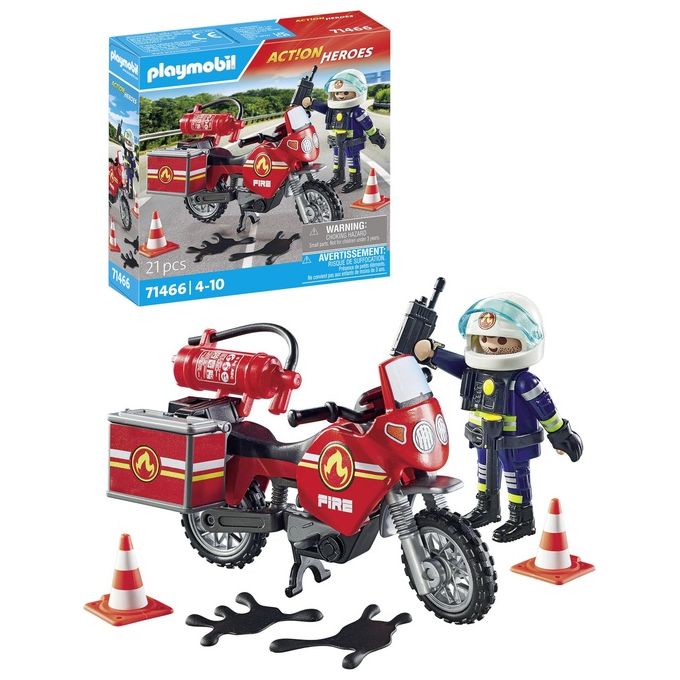 Playmobil Action Heroes Moto dei Pompieri